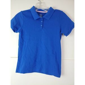 Wonder Nation Girls Polo Shirt Blue Size L 10/12‎ School Uniform